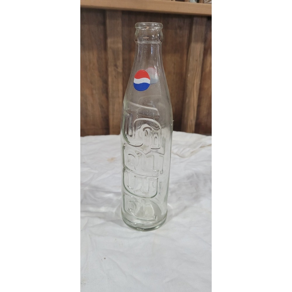 VINTAGE Pepsi Bottle Raised Letters Embossed 10 Ounce